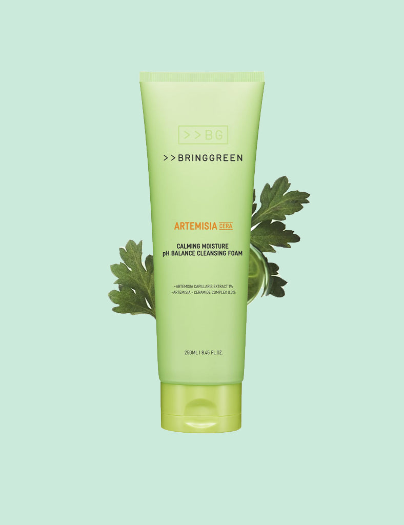 Bring Green Artemisia Cera Calming Moisture Ph Balance Cleansing Foam