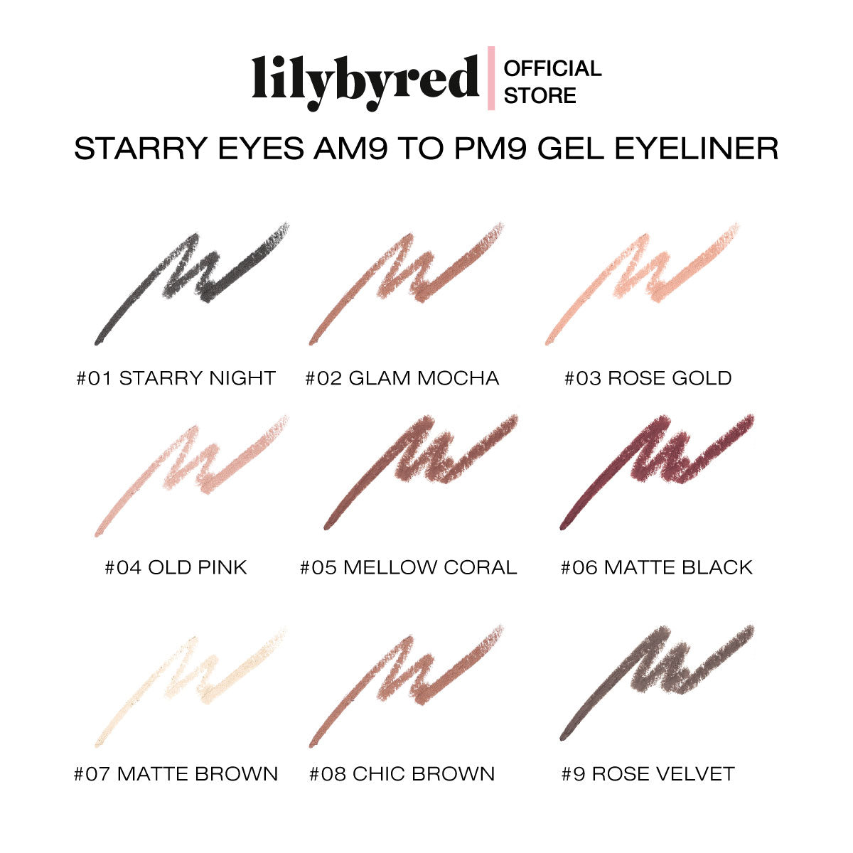 Lilybyred Starry Eyes AM9 to PM9 Gel Eyeliner