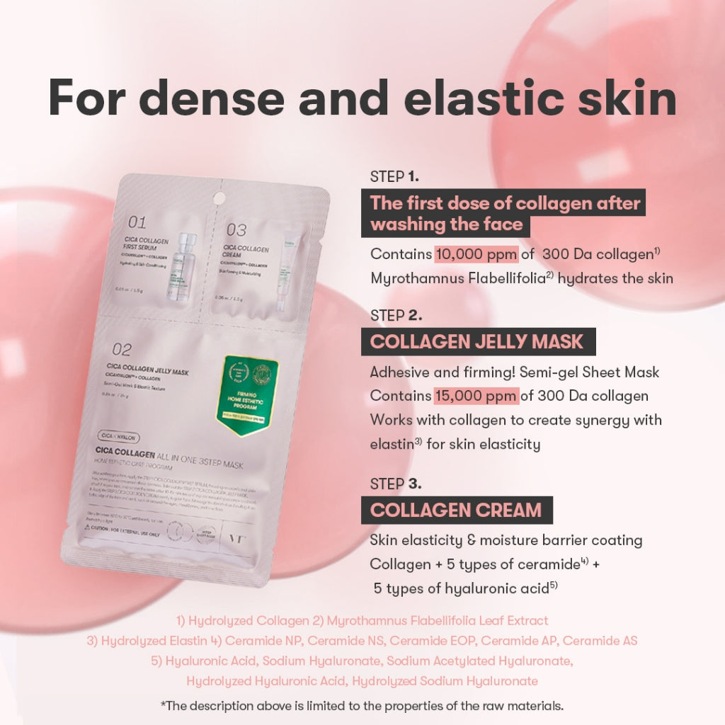 VT Cosmetics Cica Collagen All In One 3-Step Mask